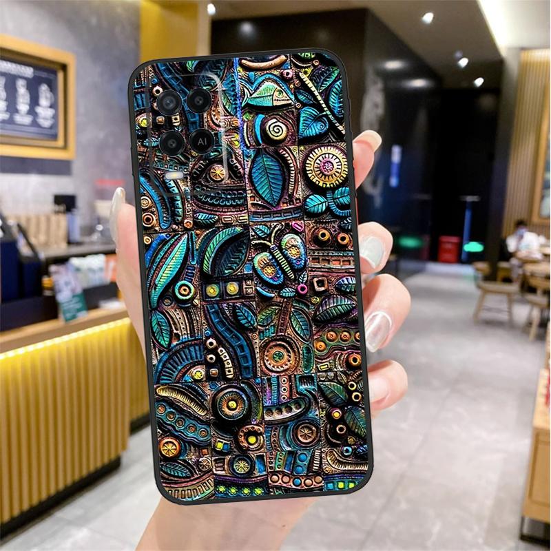 Steampunk Style Gears Levers Engine Case For Oppo A96 A76 A16 A17 A18 A60 A80 A40 A38 A58 A78 A98 A94 A74 A54 A15 A57 A77 A5 Pro