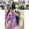 Chic Girl Korean High-quality Short-sleeve Suit Jacket Soft And Exquisite Fabric