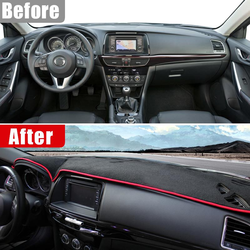 Car Dashboard Cover For Mazda 6 GJ Atenza 2013 2014 2015 trument Desk Sun Shade Mat Dash Non-slip Pad Carpets Accessories