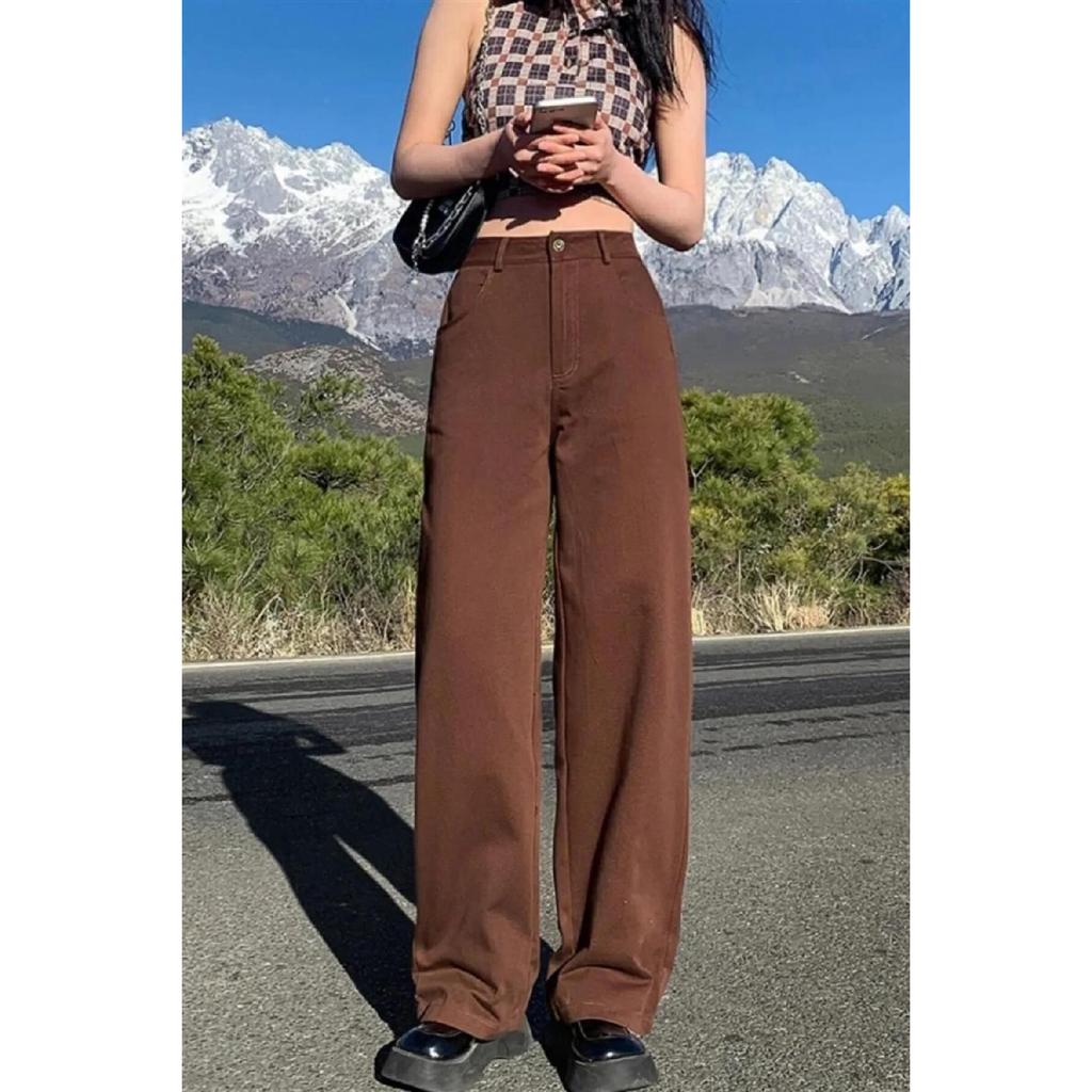 Cream Wide Leg Jean Palazzo Wide Leg Denim Trousers