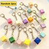 Keyboard Key Chain Fidget Toy Diy Stress Relief Button Finger Clicker Toys Small Gifts Keychains
