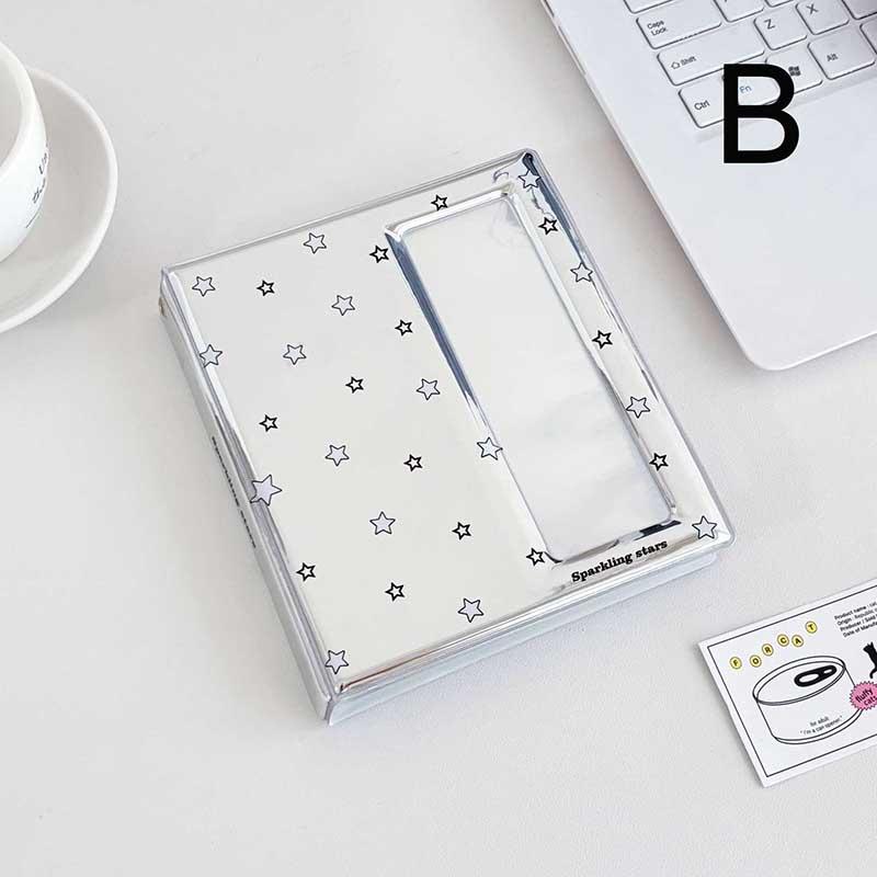 Cartoon 4 Grid Idol Card Photo Booth Album For 40Pcs 2x6 Inch Photo Strips Bookmark