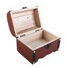 Retro Wooden Creative Decorative With Lock Storage Box Money Saving Box Treasure Box Coin Boxes