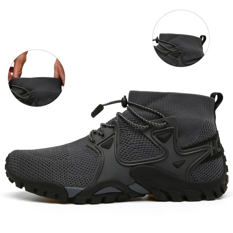 Fashion Mens Boots Sports Shoes New Mesh Breathable Mountaineering Outdoor Comfortable Leisure Travel Sports Shoes Hiking Boots