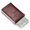 Новый кошелек Rfid из искусственной кожи, металла и алюминия, держатели банковских карт, кредитные карты, держатели карт, удостоверения личности, чехлы для карт