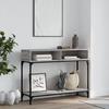 VidaXL Console Table Sonoma Grey 100x30.5x75 Cm Engineered Wood 833391