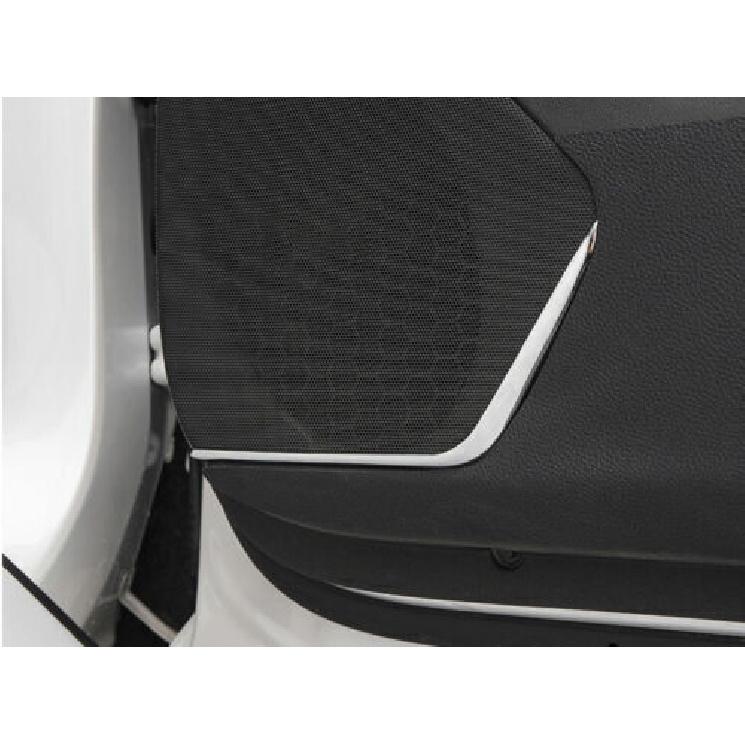 Matte Silver ABS Cover Trim Inner Door Speaker Strip For Cadillac XT5 2016-