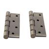 4in 3mm Stainless Steel Door Hinge Loose Pin Muffler Buffer Hinges Mute Bearing(Plating Yellow)