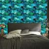 Wallpaper Ink turquoise, sea blue, navy blue and blue 50x1000