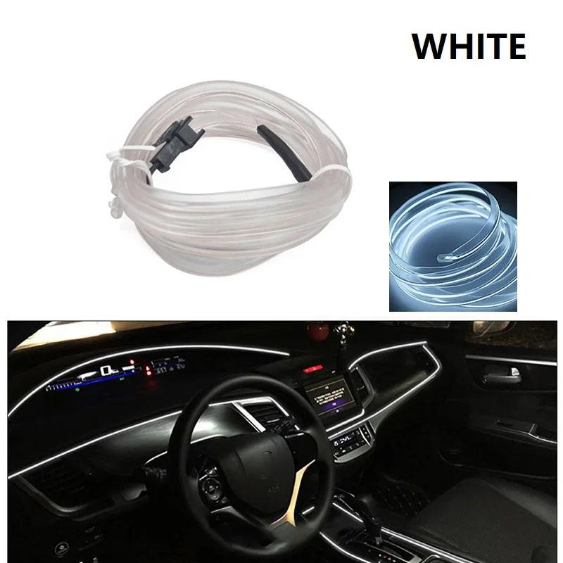 Car Interior Led Decorative Lamp 1M/2M/3M/4M/5M Wiring Neon Strip For Auto DIY Flexible Ambient Light USB Party Atmosphere Diode