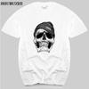 Unisexs / WoUnisexs Хлопковая футболка с черепом Hipster Swag Urban Fashion Лучшие футболки унисекс, футболки новых модных брендов, футболка унисекс