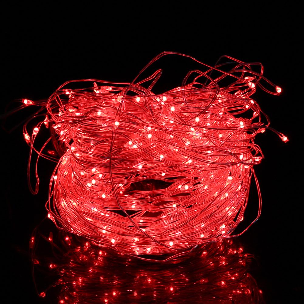 Гирлянда светодиодная с серебряным покрытием из медной проволоки, звездная гирлянда для наружного/внутреннего декора