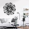 BHBL Sun God Metal Wall Art Indoor/Outdoor Decor -12.2In Coral Rust Proof Wall Decor for Bedroom,Garden,Patio and Farmhouse A