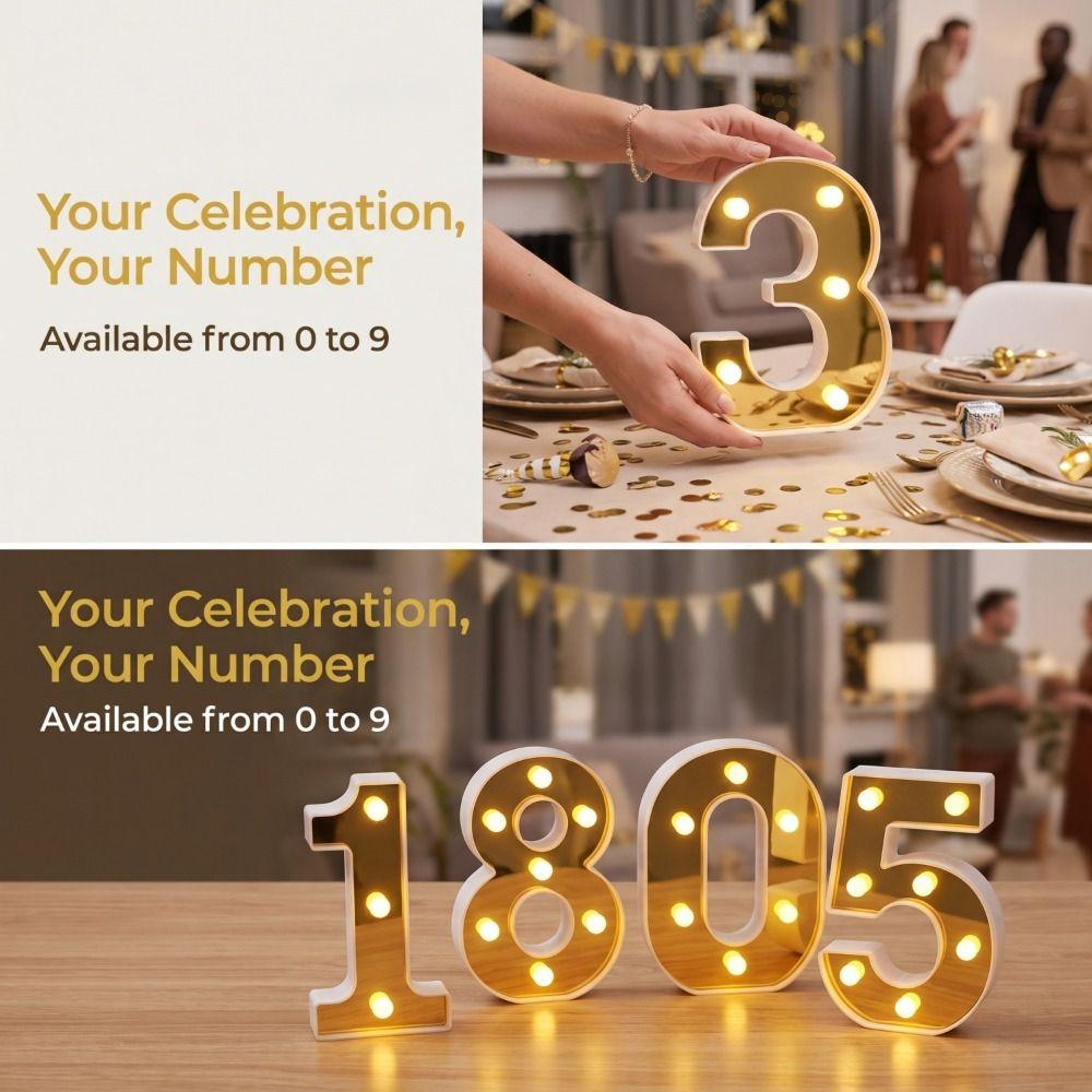 Luminous 16CM Letters Lights Creative Battery Lamp Main Light Decoration Light Party Decoration