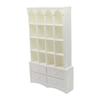 Kids Playroom Storage Shelf Vintage Miniature Bookshelf 1/12 Dollhouses Furniture Toy Organizer Safe Pretend Play Toy
