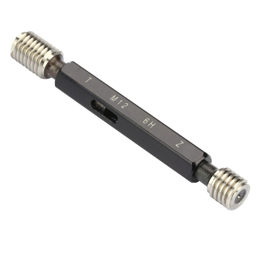 Double Ends Thread Plug Gage M12*1.75 Steel Gage Thread Plug For Thread Measurement