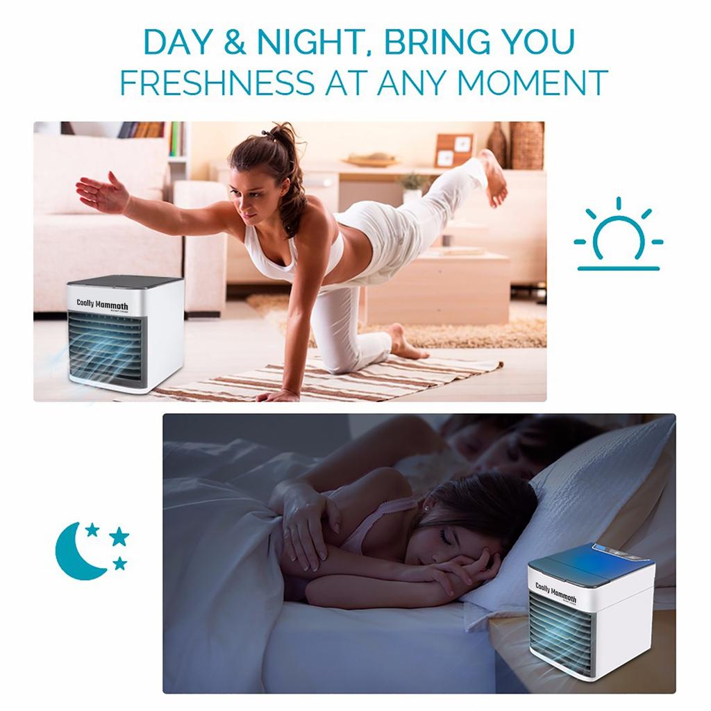 USB Портативный Цветной Кондиционер Увлажнитель Охладитель Модернизированный Бесшумный