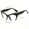 Half Frame Cat Eye Blue Light Blocking Glasses Computer Gaming Tv Phones Glasses For Women Men