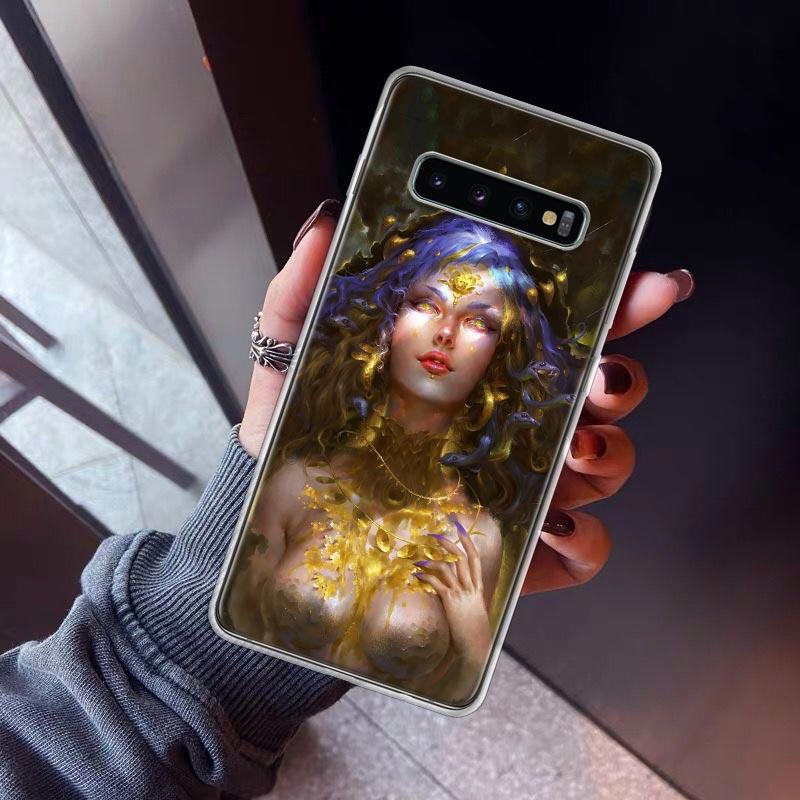 Medusa Greek Mythology Phone Case For Samsung Galaxy S26 S25 Edge S24 S23 Ultra S22 Plus S21 S20 FE Soft TPU Back Cover Funda Ga