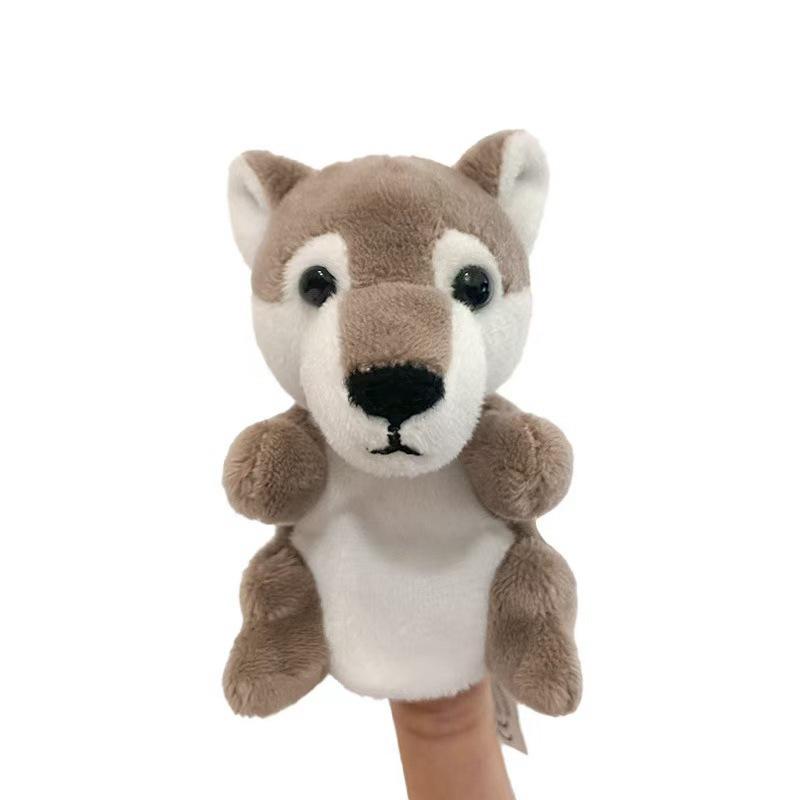 Cute Little Animal Puppy Rabbit Panda Finger Puppet Plush Toy Doll Parent-Child Interaction Hand Puppet Doll Doll