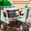 1:18 Электрическая Санитарная Мусороуборочная Машина Игрушечные Машинки Модель Свет Звук Миниатюрный Транспорт Двери Открываются Машина Детские Образовательные Игрушки
