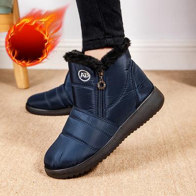 Зимние женские водонепроницаемые ботильоны 2024 года, новые зимние ботинки из искусственного меха, утепленные плюшевые женские нескользящие теплые хлопковые туфли для пар