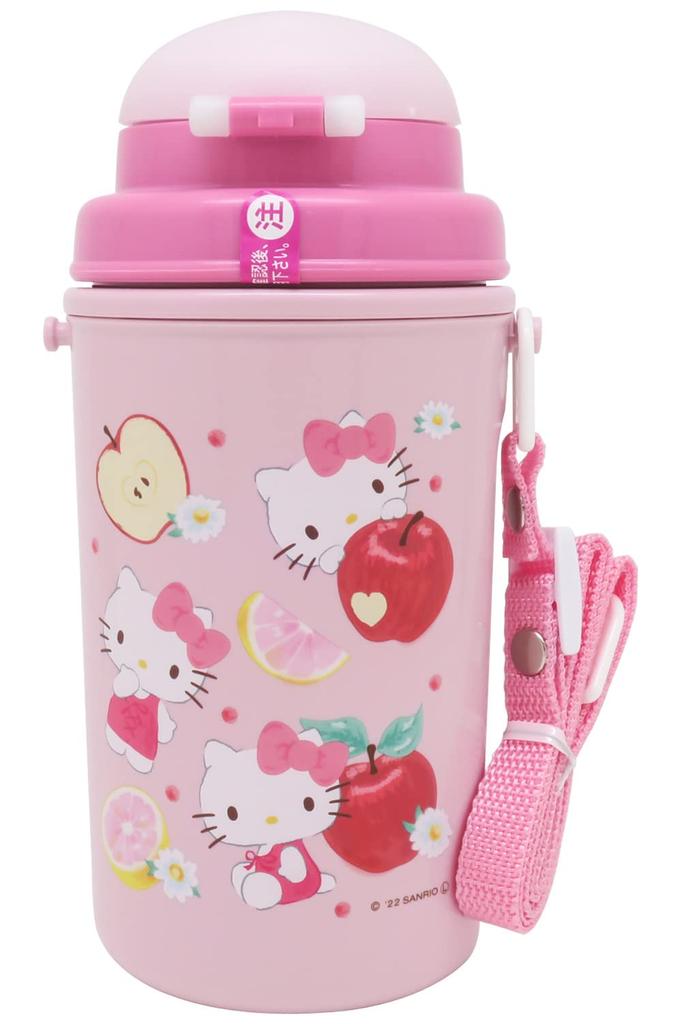 OSK Бутылка для воды с трубочкой 450 мл Hello Kitty Fruit (холодный тип) СК-450С