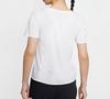Nike T Shirts Women's White Crew Neck Moderate Straight Fit CU3235-100