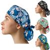 Скраб-шапочка с пуговицами Пышная шапка с повязкой для женщин и мужчин
