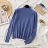 2023 Осенняя мода, свитер с воротником, женские зимние свободные джемперы с длинными рукавами, топы, женские теплые трикотажные изделия 28730