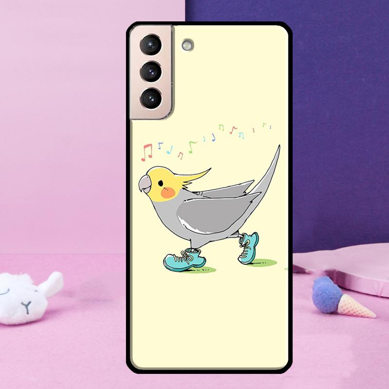 Пухлый попугай-корелла Птица Чехол для телефона Для Samsung Galaxy S24 Ultra S25 Ultra S9 S10 S20 S21 S22 Plus S23 S24 FE Чехол
