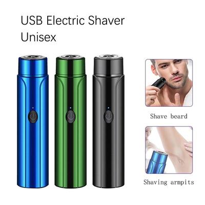 Портативная дорожная бритва с зарядкой через USB, электробритвы, мужской триммер для бороды, быстрое бритье для мужчин и женщин ZPG
