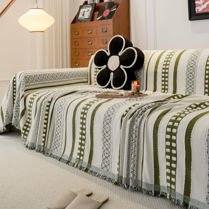 Одеяло с кисточками из шенилла, универсальное, на все сезоны, чехлы для диванов, пылезащитное, против царапин, защита для дивана, ковер