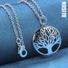 925 Sterling Silver Tree of Life Pendant Necklace Fashionable Wedding Jewelry