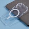 JAUCASE For iPhone 16 Case Compatible with MagSafe PC+TPU Crystal Clear Phone Cover