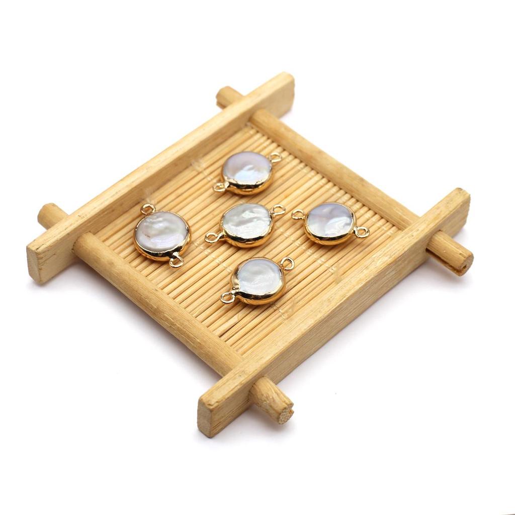 1 шт/2 шт барочный соединитель пресноводный жемчуг соединитель для изготовления ювелирных изделий своими руками серьги ожерелье аксессуар