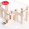Hot Onshine Kids' DIY Wooden Marble Track Building Set
