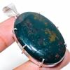 Bloodstone Handmade 925 Sterling Silver Jewelry Pendant 2.09" U9w46