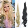 Synthetic PonyTail Long Wavy Layered Flexible Wrap Around Fake Pony Tail Hair Extensions Wave Hairpiece For Women