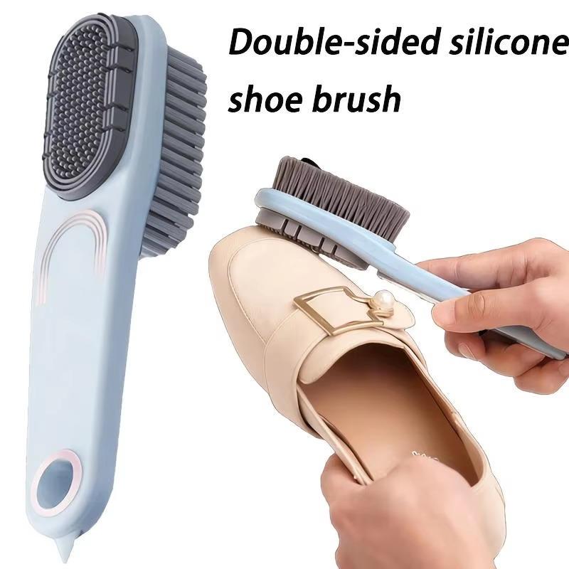 Двусторонняя щетка для обуви с мягкой щетиной Щетки для одежды и обуви Щетка для ухода Водонепроницаемая Инструмент для удаления грязи Чистящий инструмент
