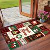Christmas Custom Name Printed Square Area Rug Soft Non Slip Floor Carpet For Bedroom Holiday Gift