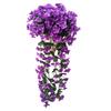 Artificial Wisteria Flower Vine Bushy Purple-color Red Reusable Indoor Outdoor Wedding Party Living Room Wall Hanging Garland Home Adult Sex Wear