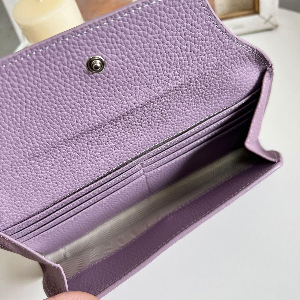 2025 Новые женские кошельки из натуральной кожи, роскошный первый слой из коровьей кожи, длинный кошелек, фирменный стиль, клатч из телячьей кожи для женщин