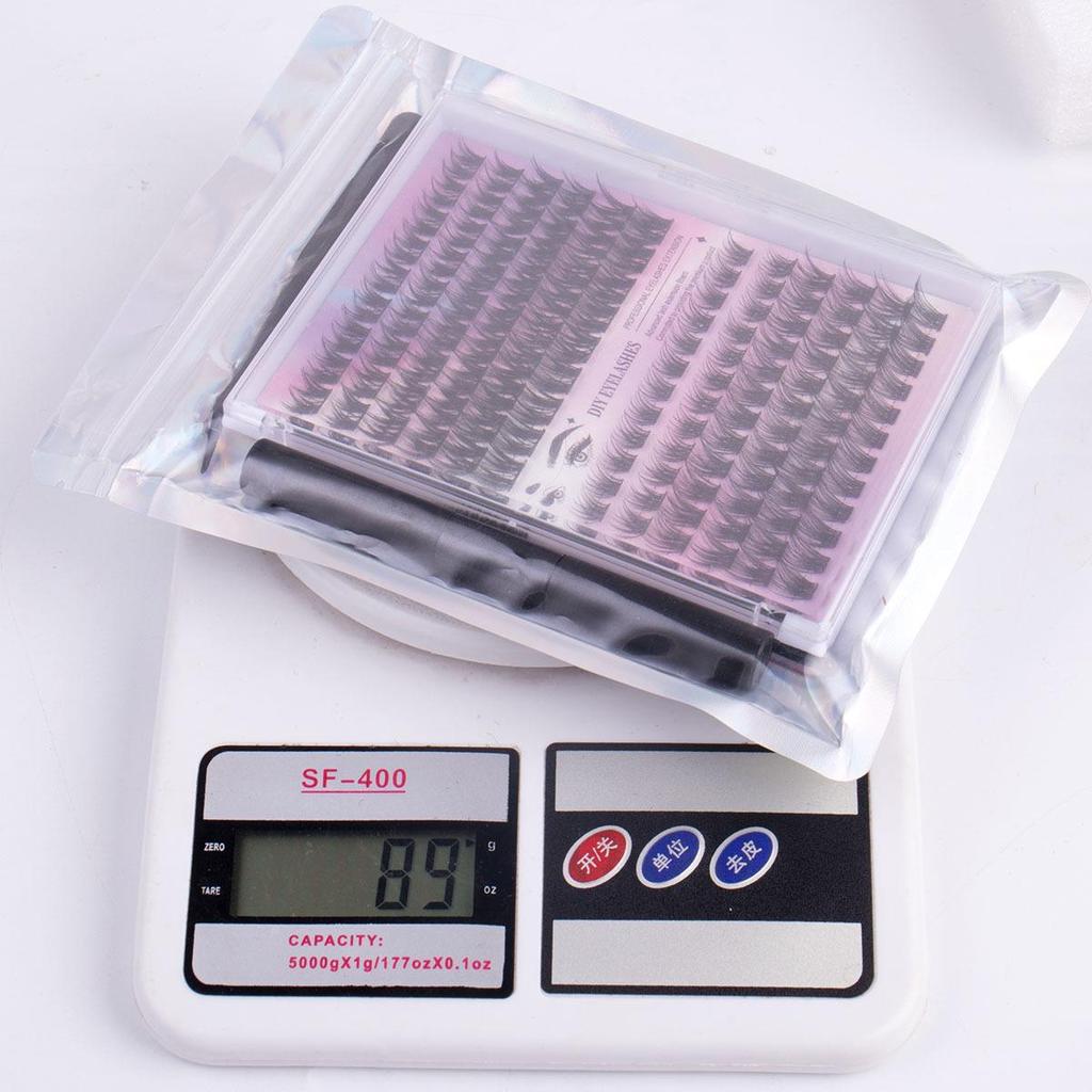 Сегментированные Рыбий хвост Колосья пшеницы Ленивые DIY Большая вместимость Термоплавкие Стебли Накладные ресницы