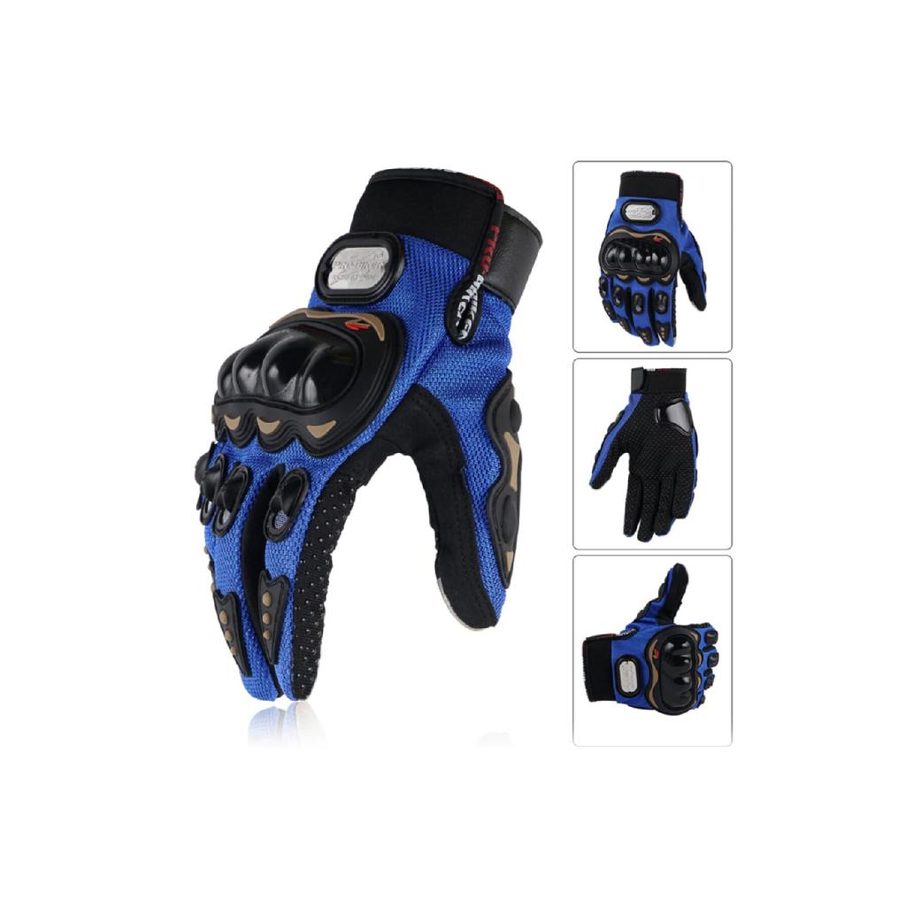 Probiker 2022 Мотоциклетные синие 3-сезонные защитные нескользящие велосипедные перчатки из эластичной ткани