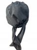 Women' Headscarf Tess with a Visor Basalt Made of Warm Sweater Viscose