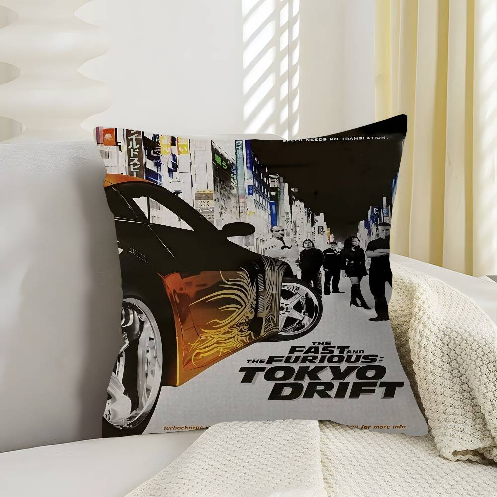FFast and Furious Classic Movie Cushion Cover Pillowcase Upholstery Sofa Throw Pillow Home Decor Pillowcas