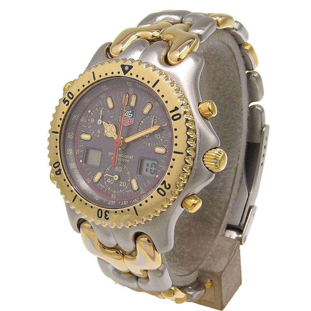 Tag Heuer Часы Cell CG1122-0 серый циферблат Нержавеющая сталь Кварцевые Многострелочный аналоговый дисплей Женские Б/У