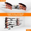 1/2/3 Sets Wall Mount Fishing Rod Holder with Mounting Screws Garage Horizontal Fishing Pole Display Storage Rack Organizer Stand Fishing Accessories