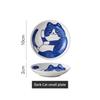 Sauce Dishes Sushi Plate Tableware Japanese Style Ceramic Dessert Creative Cute Cartoon Lucky Cat Pattern Water Drop Shape Plate